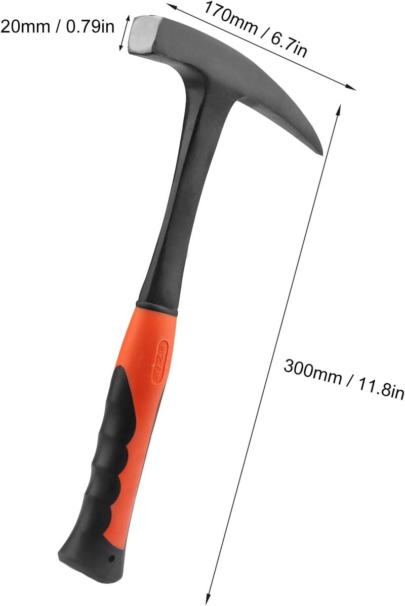 GENHAKON 2 PCS 28 oz Rock Pick Hammer, 11.8 Inch Masonry Hammer, All Steel Geologist Hammer, by - Image 2